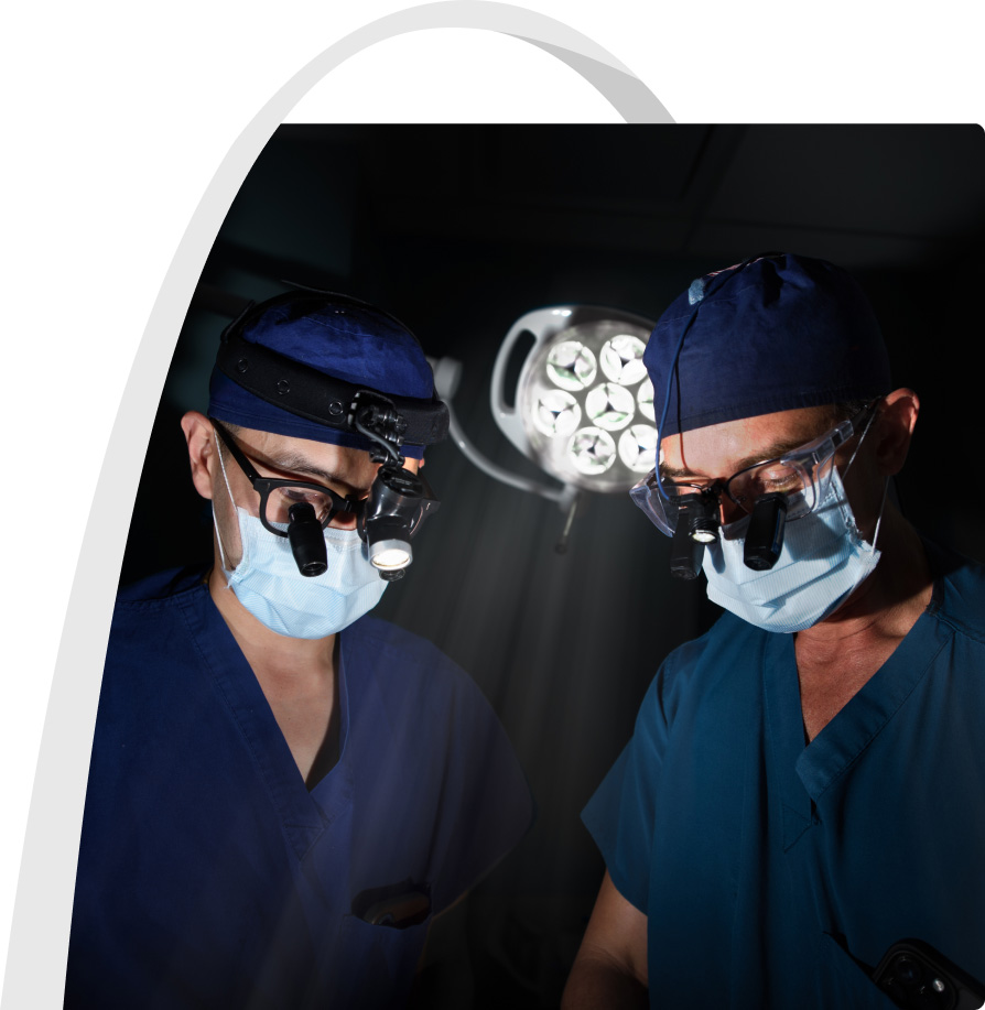 Doctors performing procedure